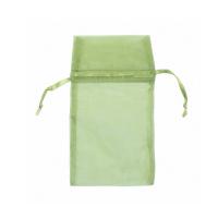 Organza drawstring pouch (teal green) -1 3/4